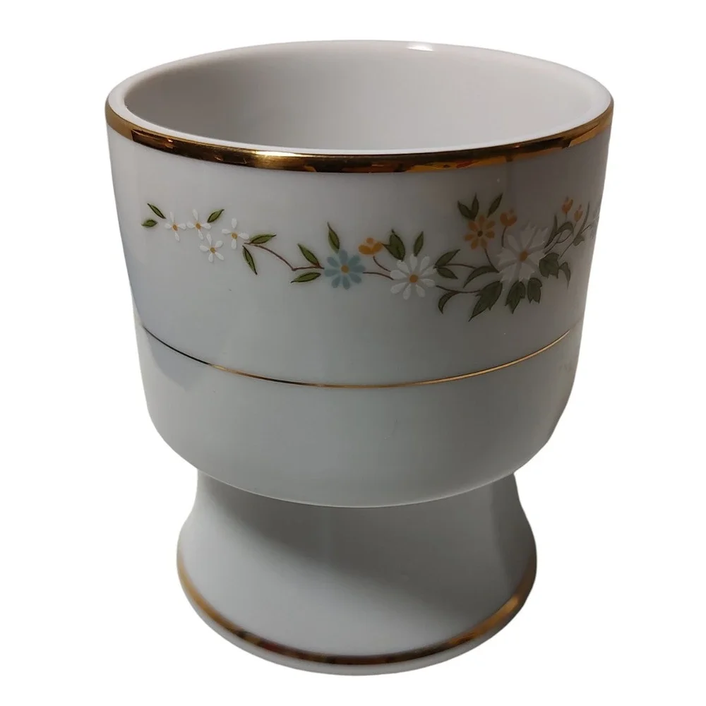 Vintage International China‎ Footed Bowl Fruit Dessert Cup 6038 Serenade Four In